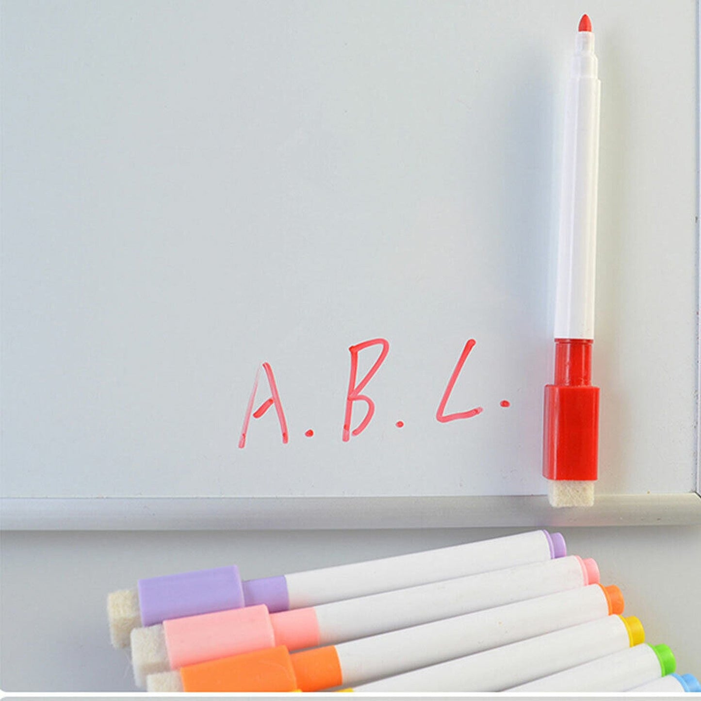 8pcs Dry Erase Whiteboard Markers with Magnetic Cap and Eraser