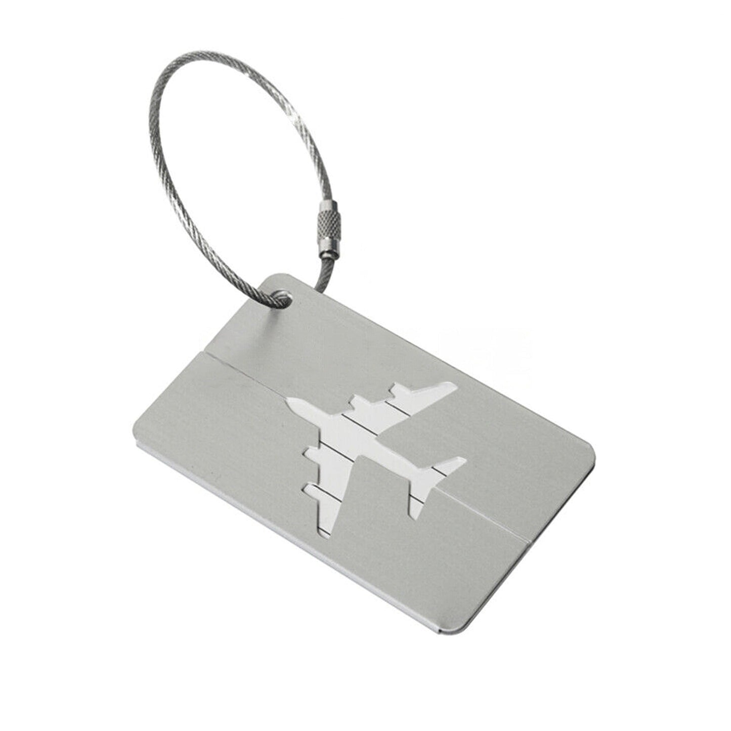 Travel ID Tag for Luggage Aluminum Suitcase Address Label
