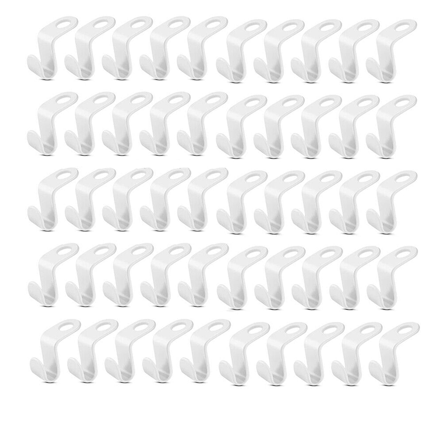 Space-Saving Clothes Organizer Cascading Hanger Connector Hooks