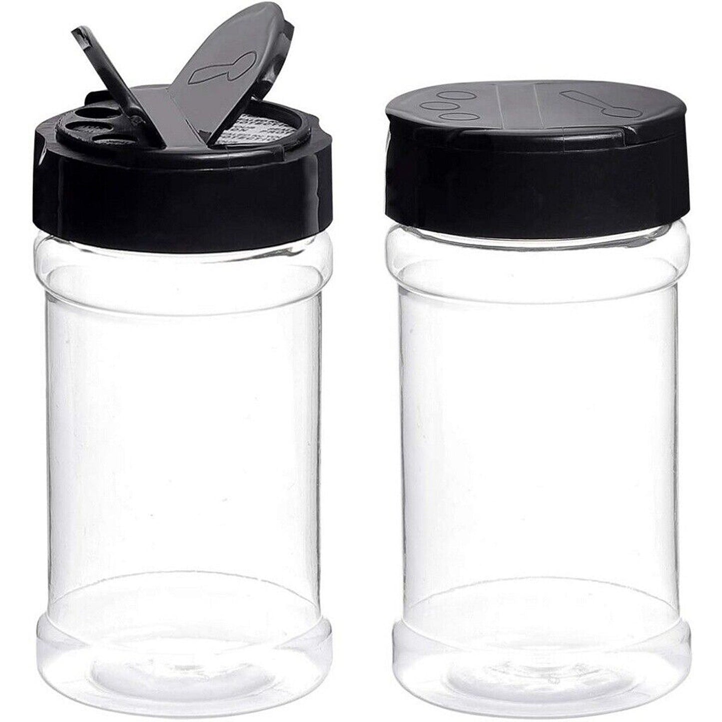 Herb and Spice Clear Storage Jars with Shaker Lids 100ML