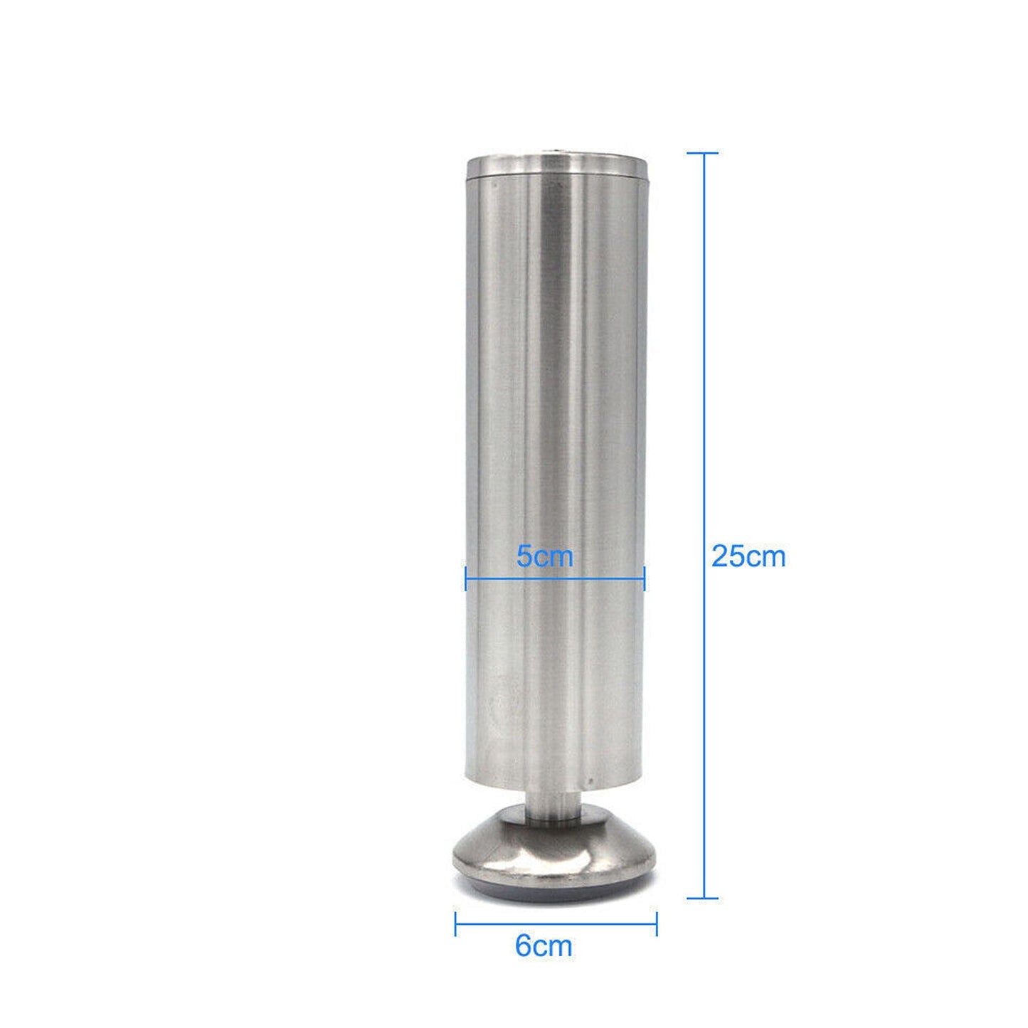 4pcs Round Stainless Steel Sofa and Table Leg Replacements