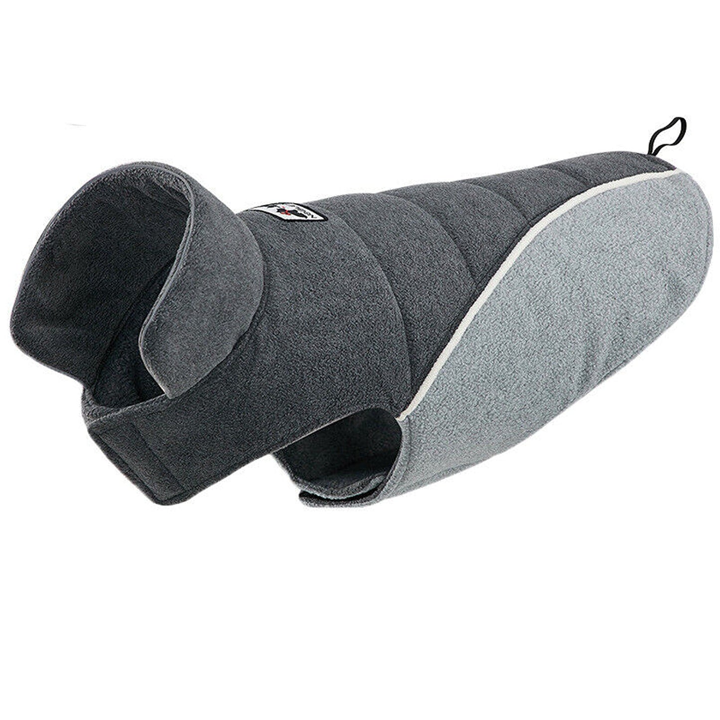 Grey Winter Fleece Coat for Pets Double-Sided Warm Jacket