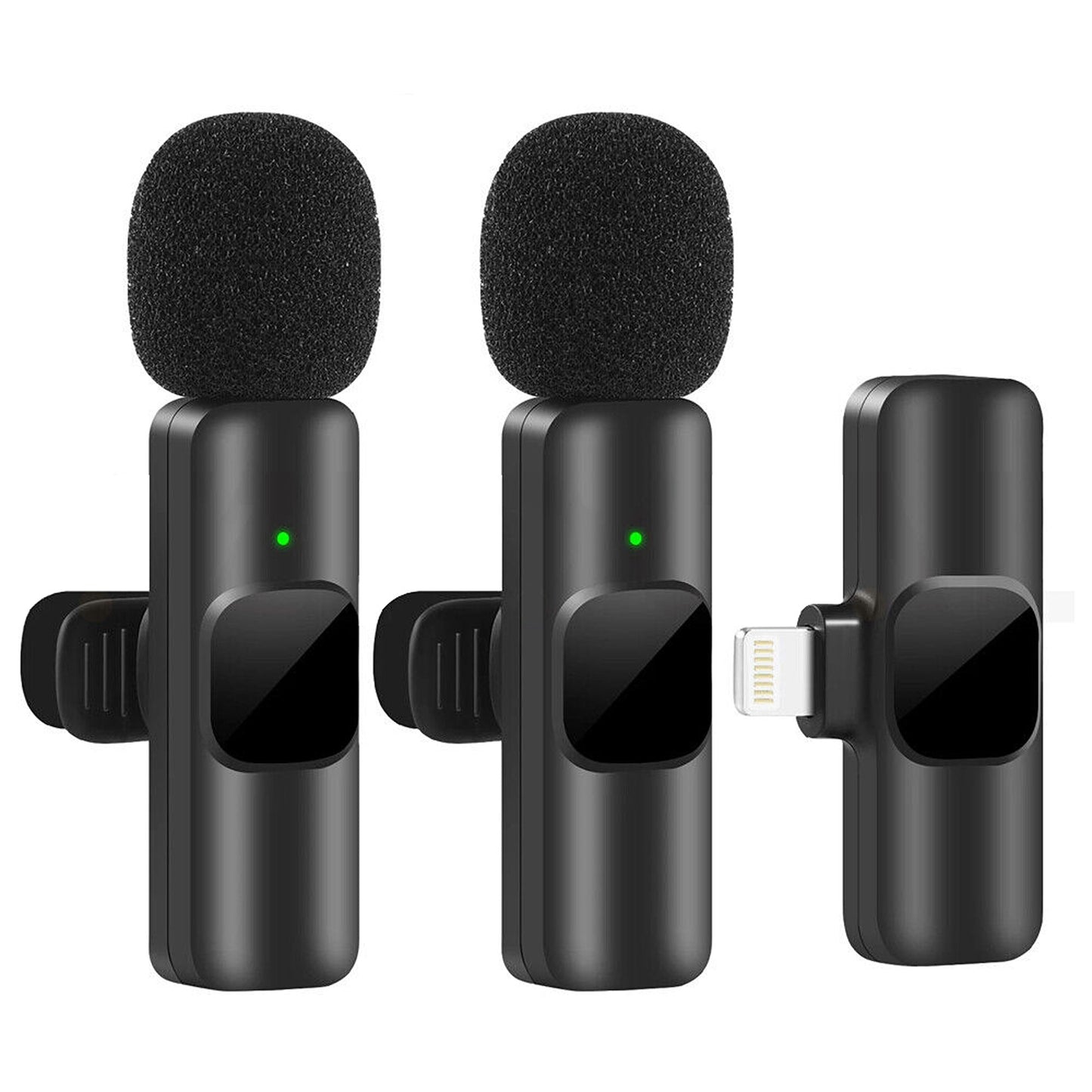 Wireless Lavalier Microphone for iPhone Apple Phone iPad Vlog Live Stream