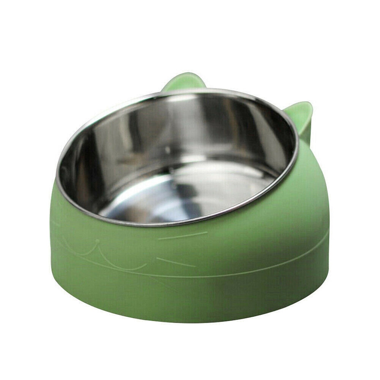 2pcs Elevated Dog Bowl Stand with Tilted Food Water Feeder