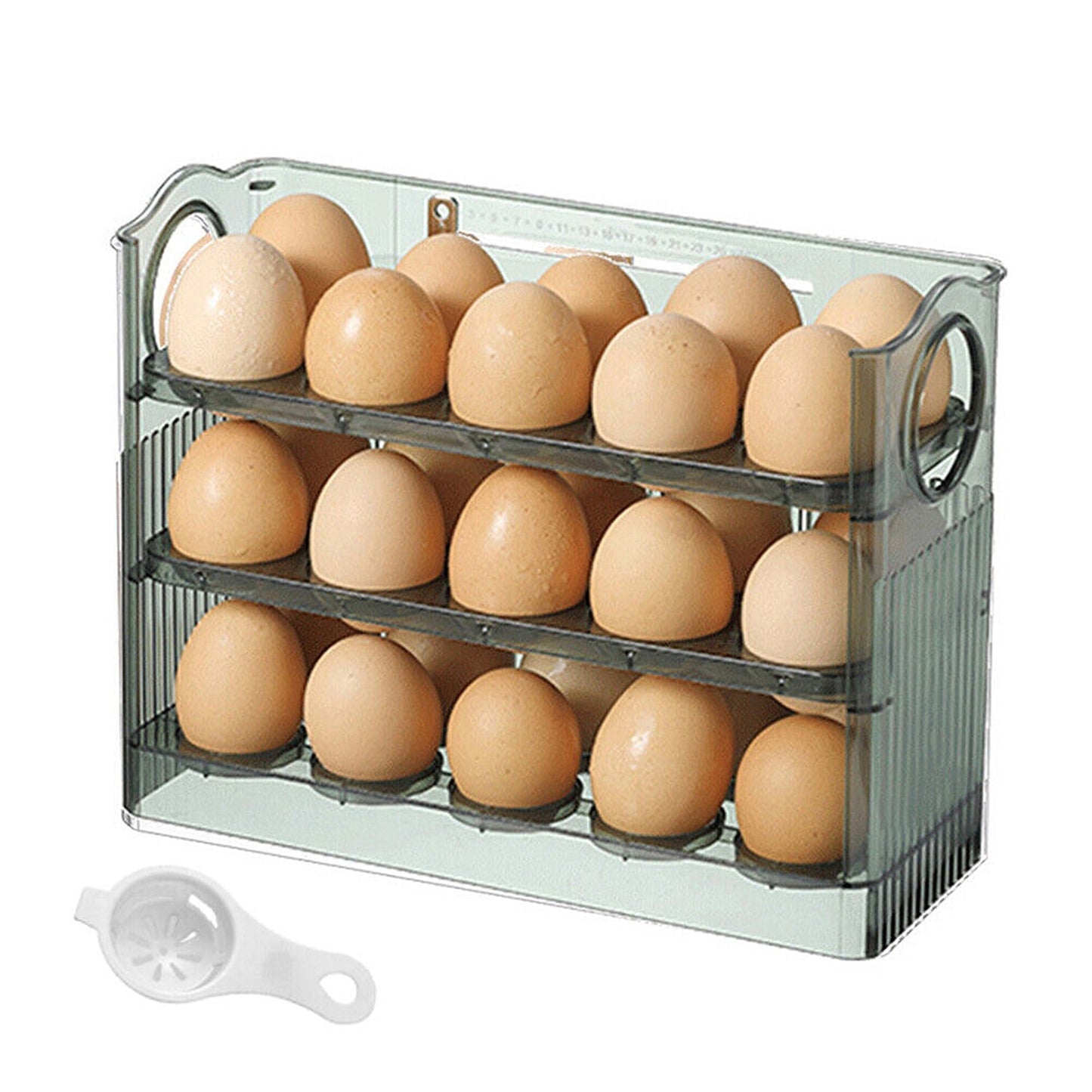 3-Layer Egg Storage Organizer for Refrigerators