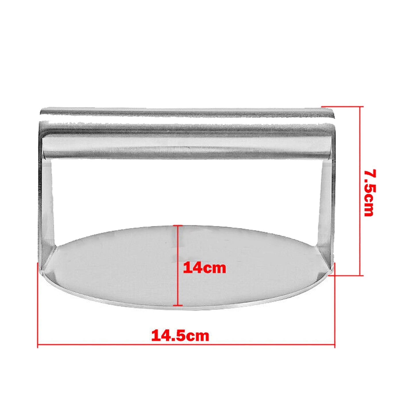 No-Rust Burger Press for Griddle Meat Smasher for Home BBQ