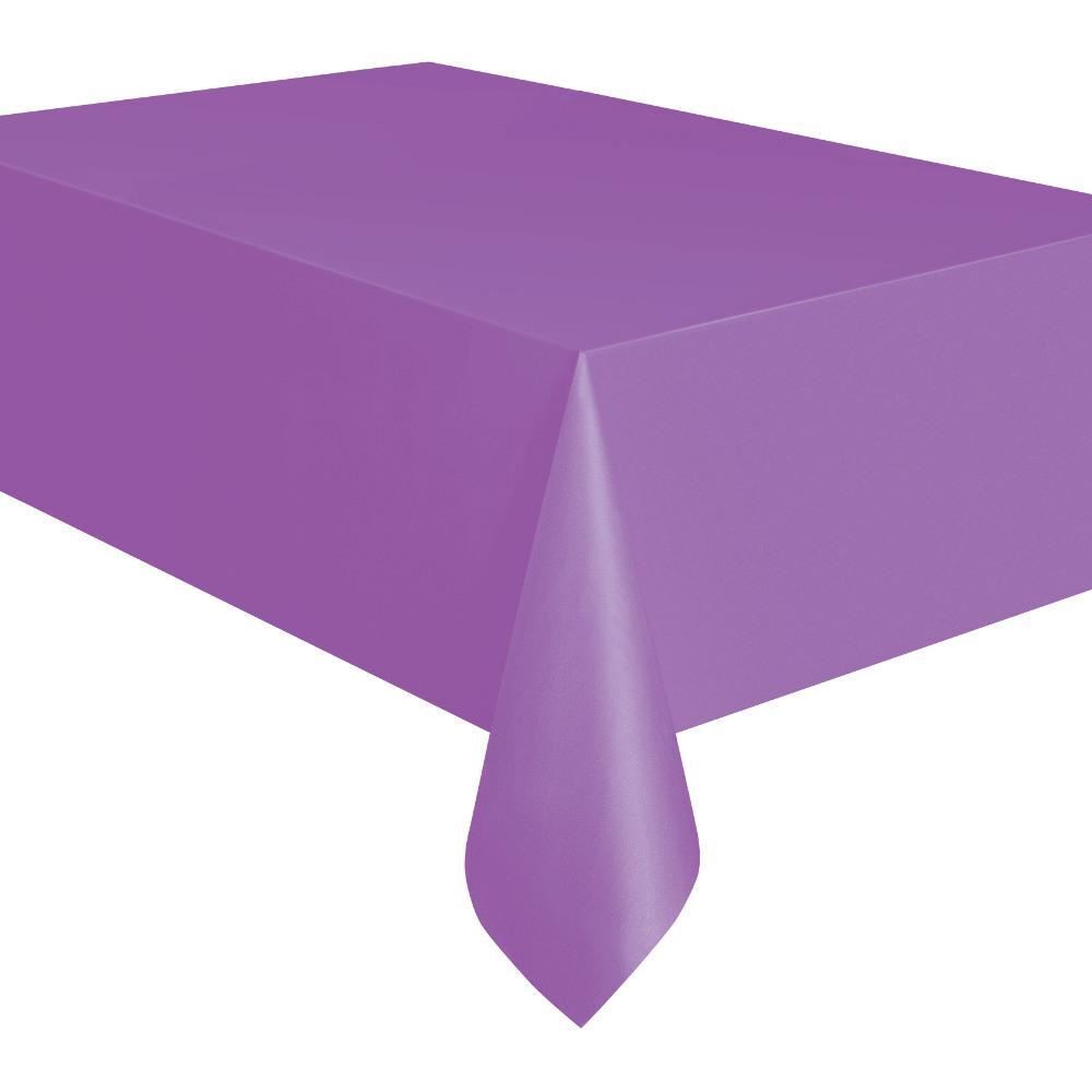 Colorful Plastic Tablecloth for Parties Rectangle Birthday Cover