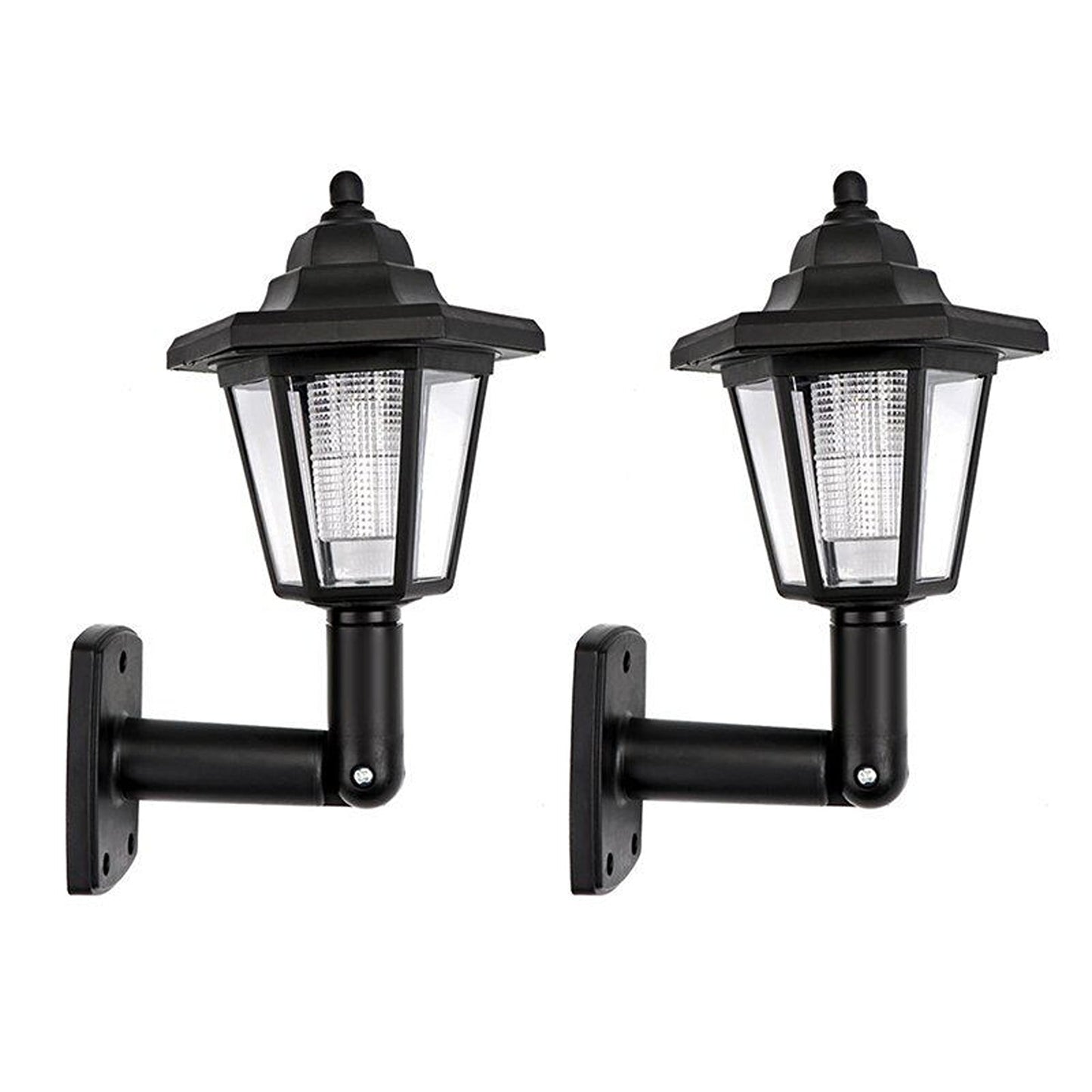 LED Lantern Solar Powered Wall Lights for Outdoor Landscape and Garden