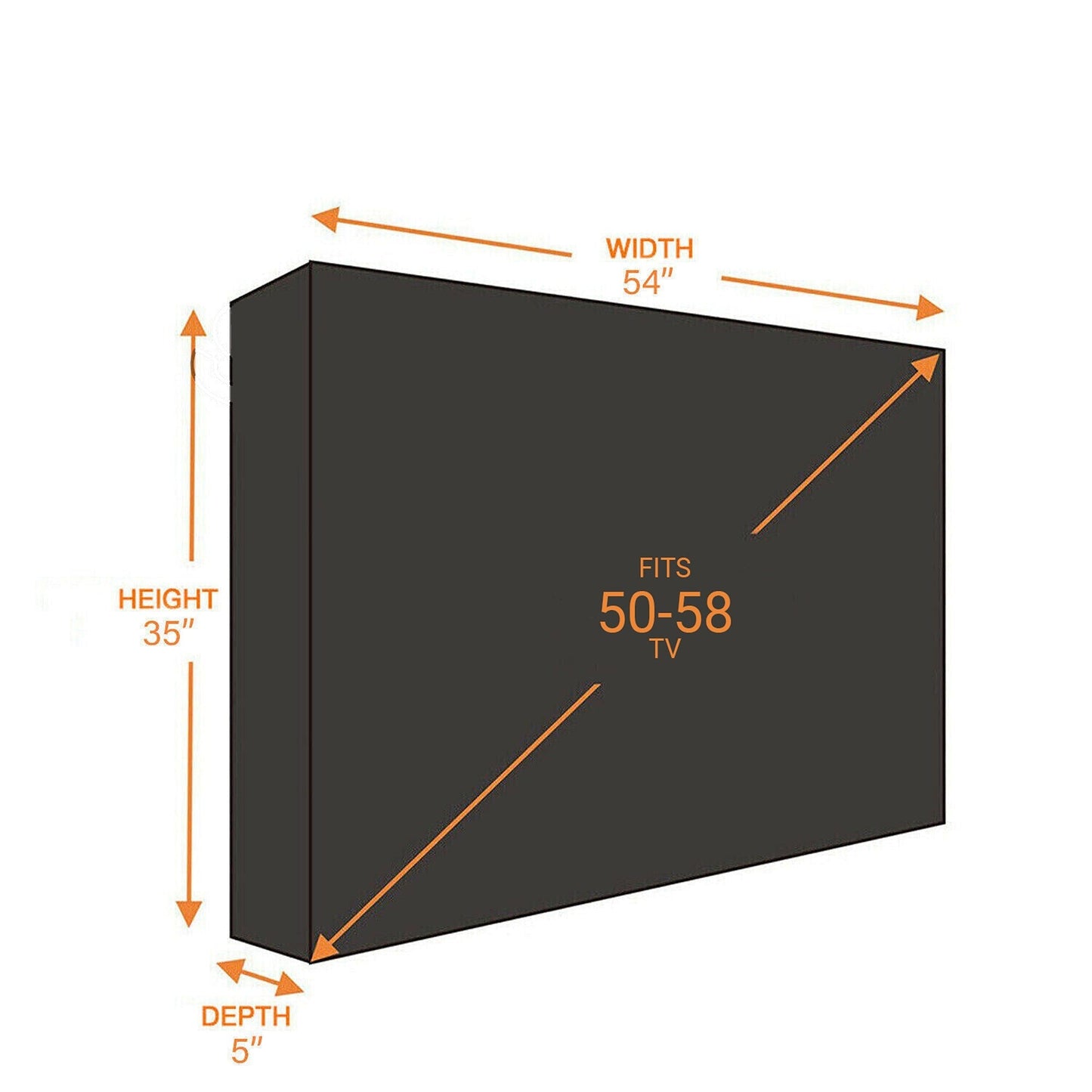 Outdoor TV Cover Dustproof and Waterproof for Flat Screen Televisions