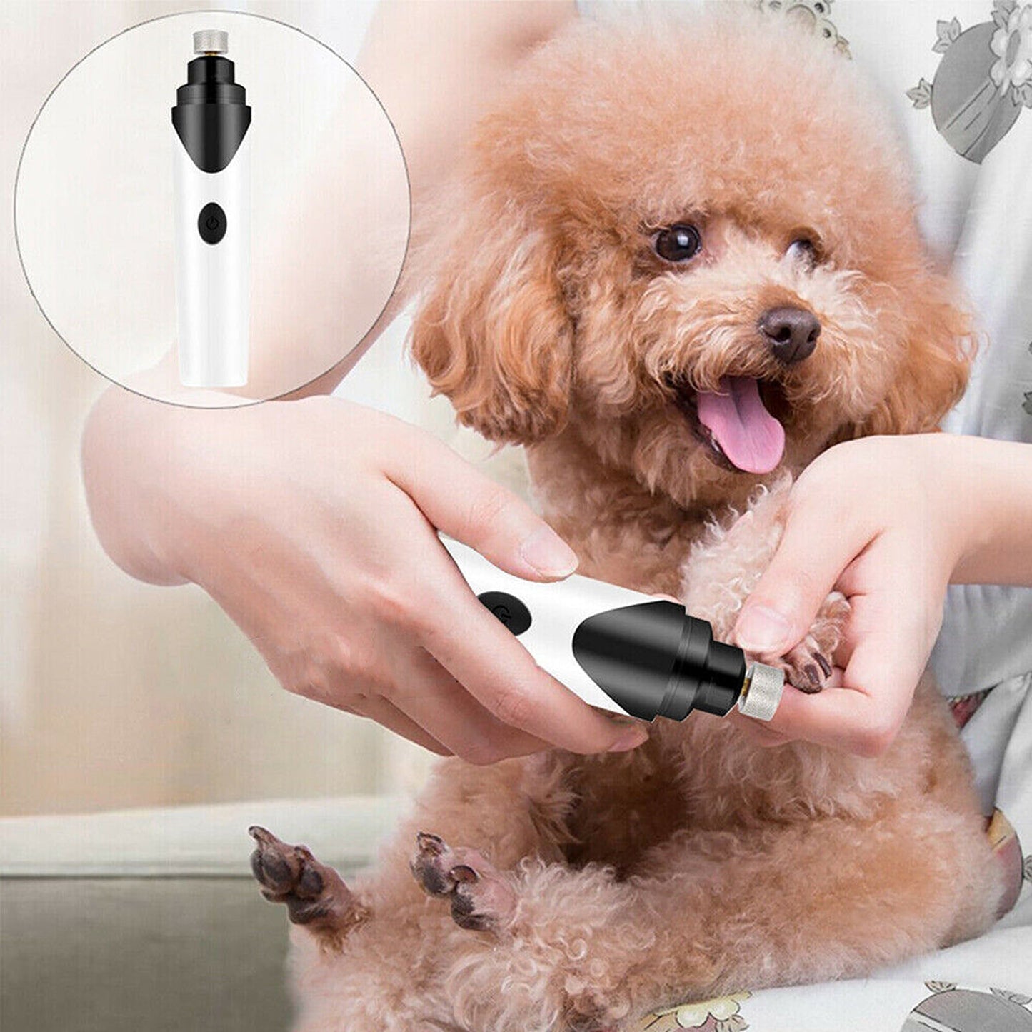 Electric Pet Nail Clippers Grooming Grinder File Trimmer