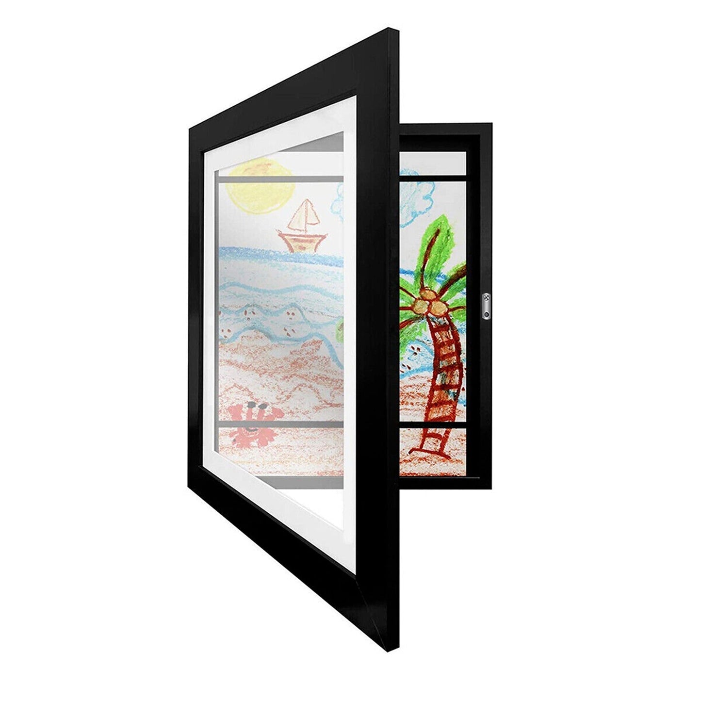 Wooden Art Display Frames Holds 150 Pictures for Art Projects