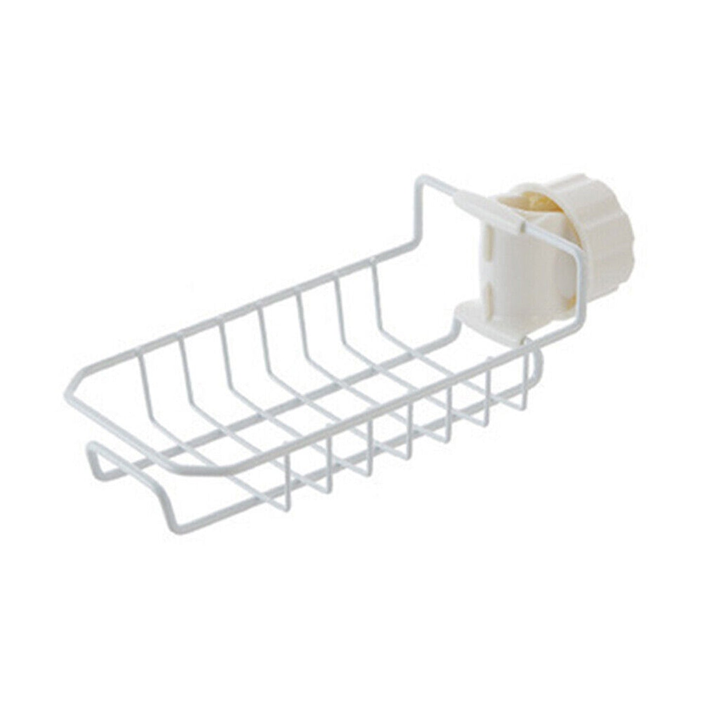 Sponge Holder for Kitchen Sink Faucet Shelf with Cloth Rack Organizer