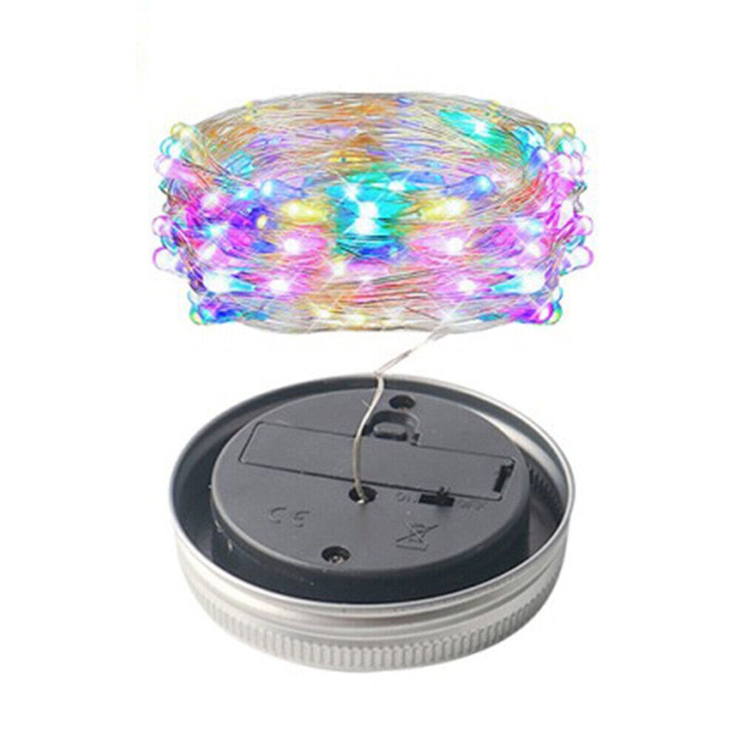Outdoor Solar Powered Mason Jar Fairy Lights Garden Wedding Decor Lamp