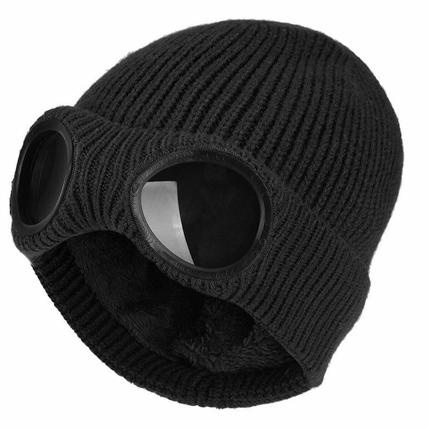Chunky Beanie Hat for Men and Women Winter Warm Windproof Woolen Knitted Skull Cap