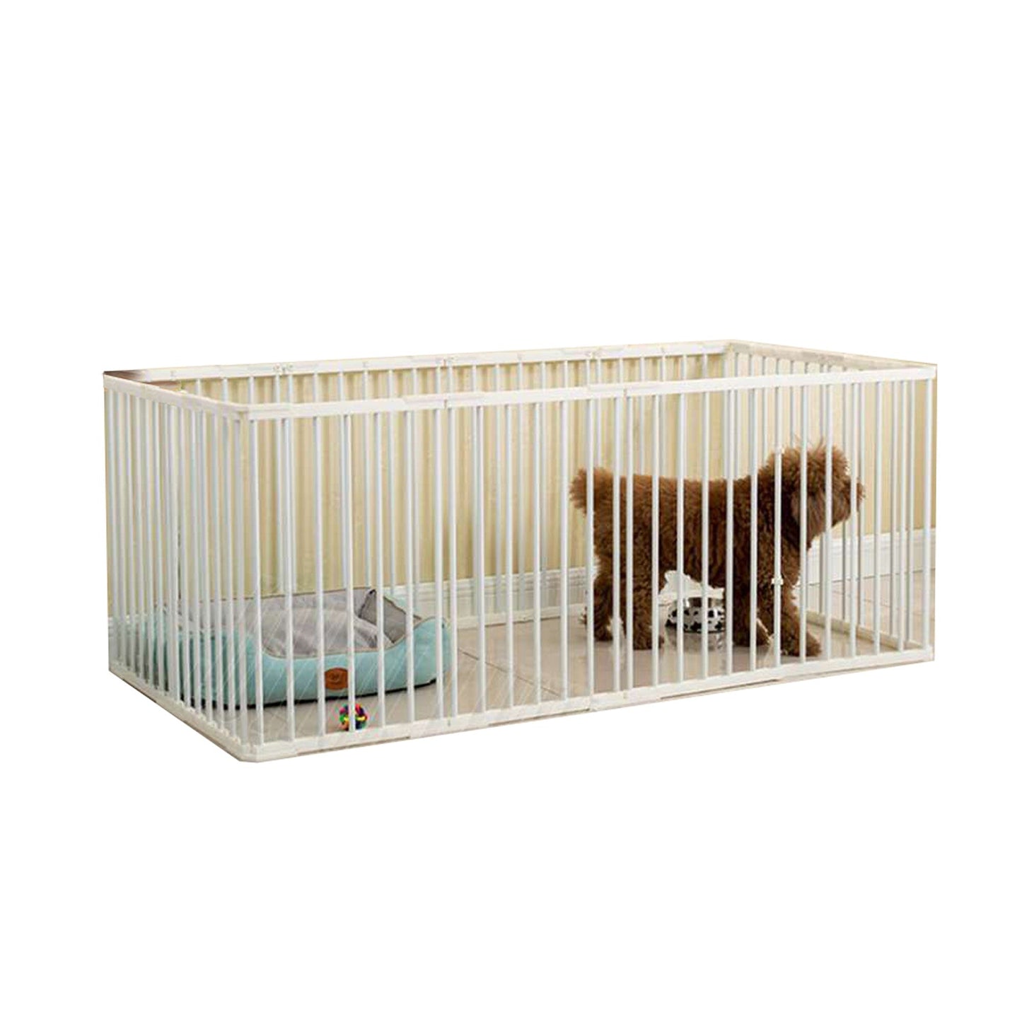 Portable Dog Playpen with Foldable Exercise Panels for Puppy Play and Fencing