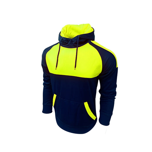 Green Reflective Sports Workwear Men Hoodie Jacket