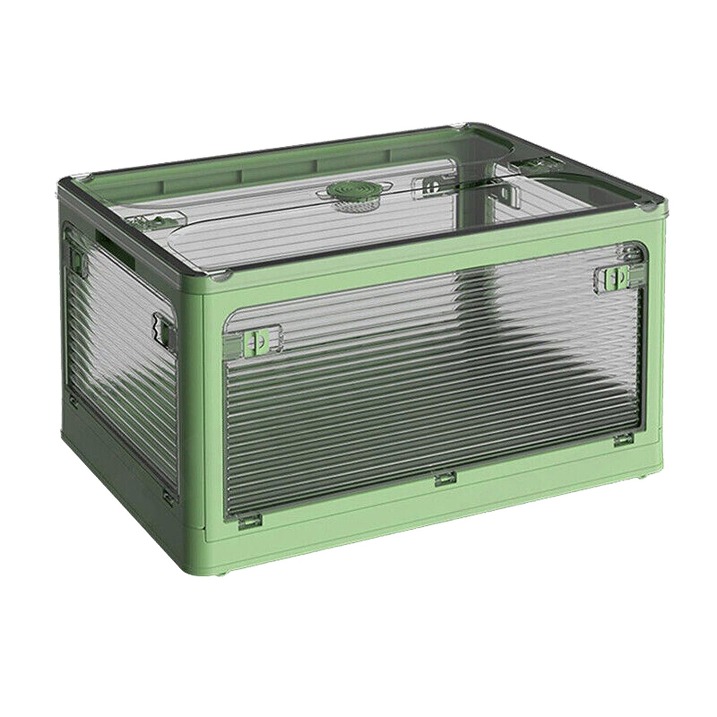 Transparent Plastic Storage Containers Stackable Organizer Box 54L