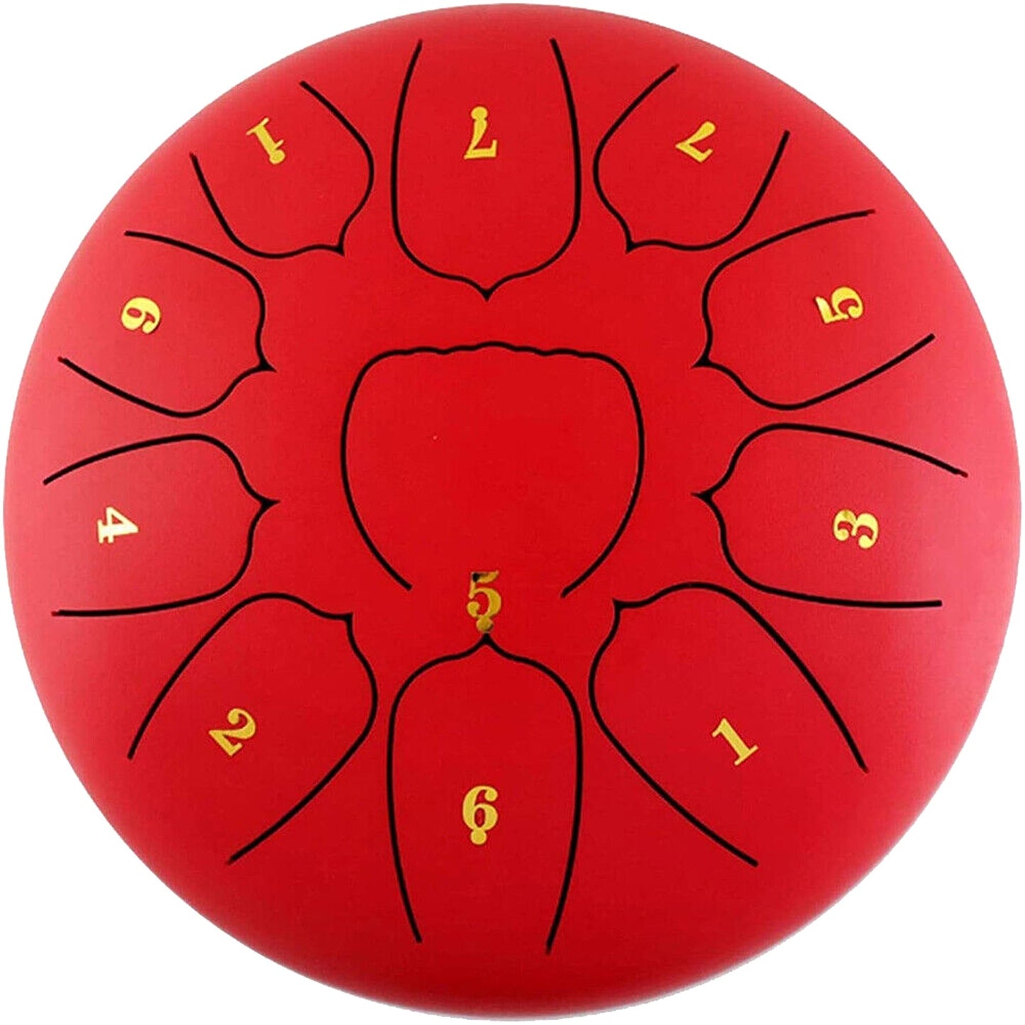 C Key Percussion 11-Tone Steel Tongue Drum with Mallets 10 Inch