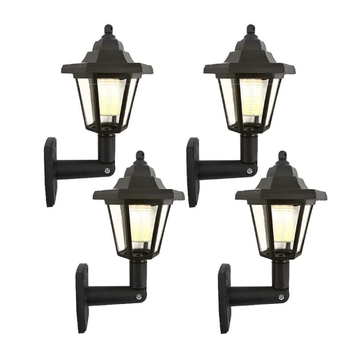 LED Lantern Solar Powered Wall Lights for Outdoor Landscape and Garden