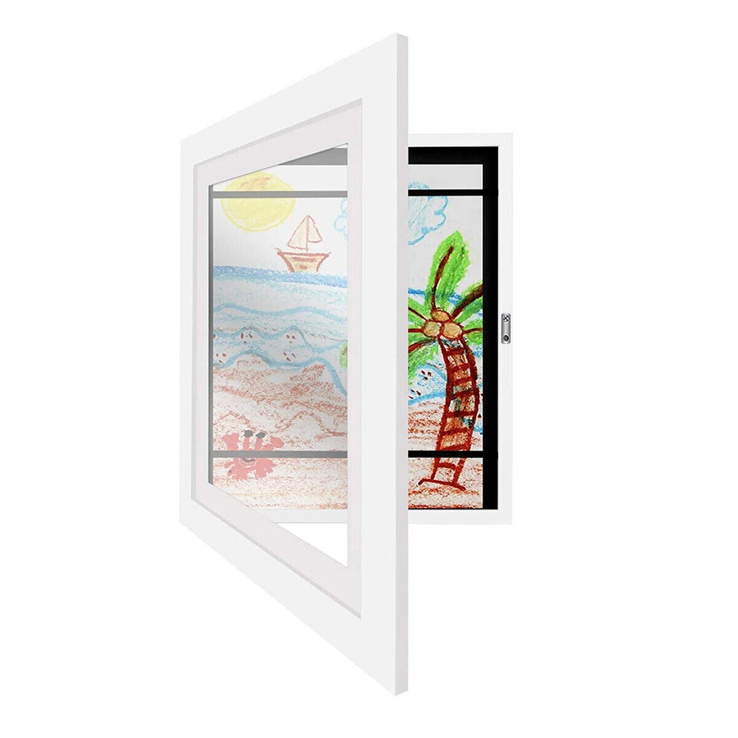 Wooden Art Display Frames Holds 150 Pictures for Art Projects