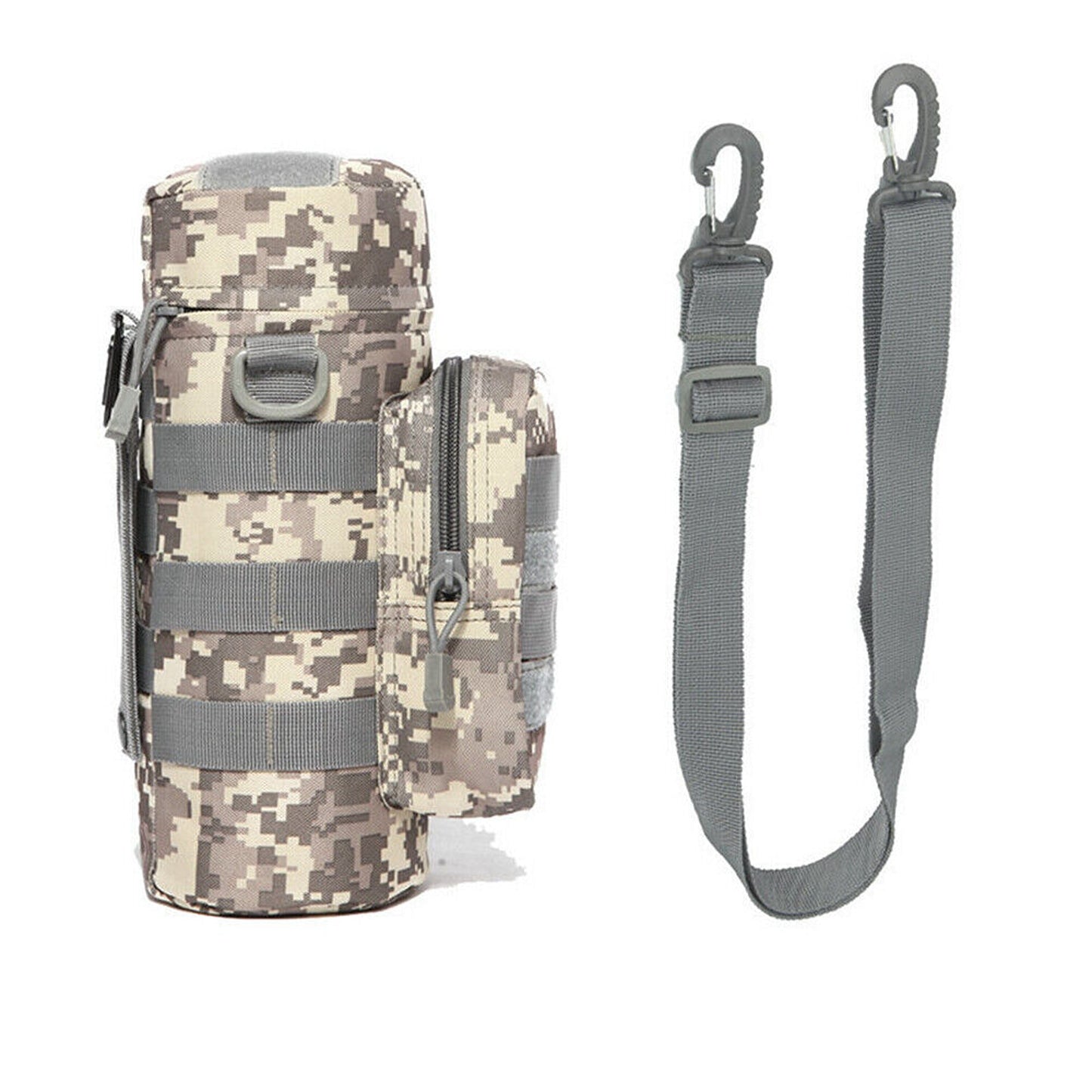 Adjustable Water Bottle Carrier Pouch Tactical Molle Kettle Bag
