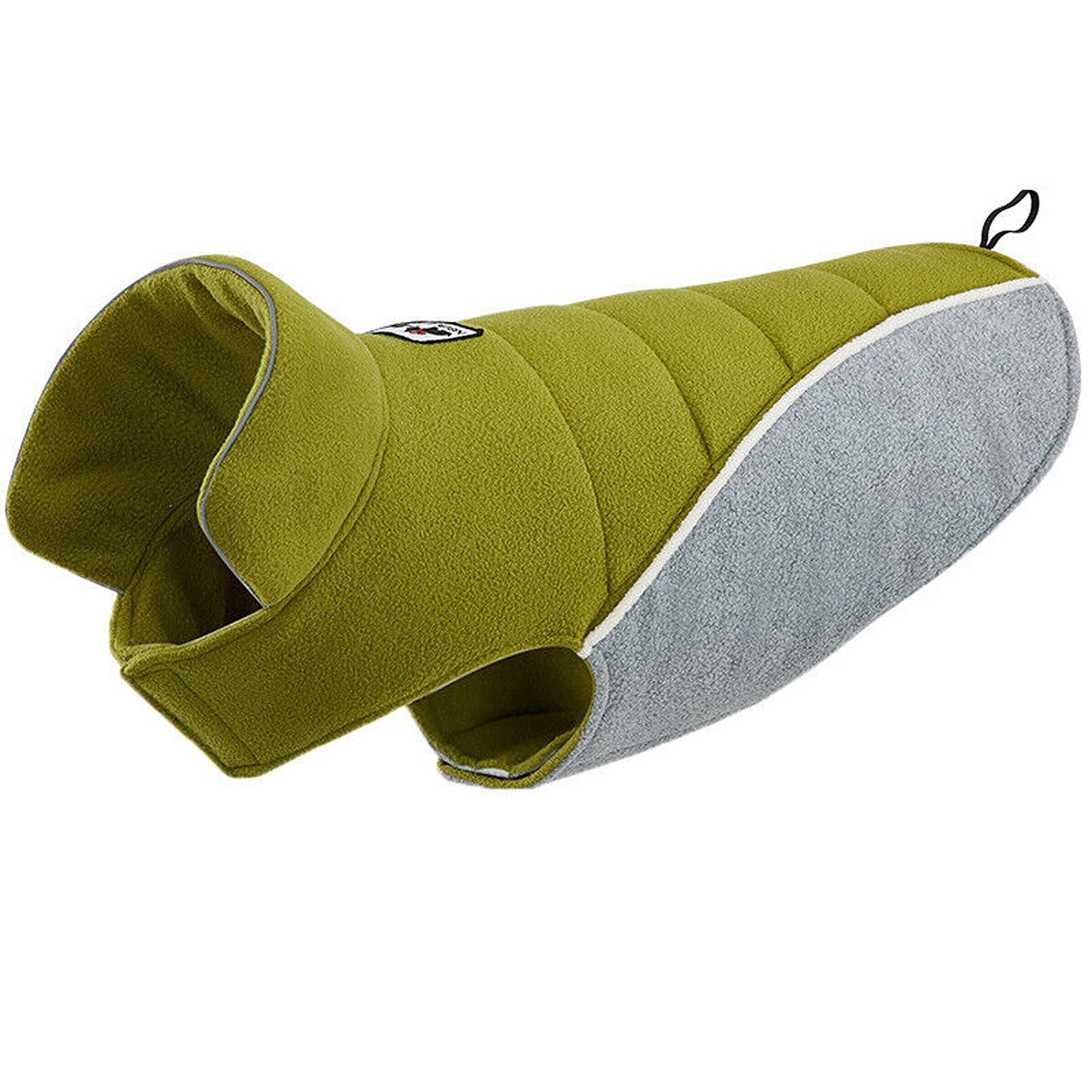 Green Double-Sided Fleece Jacket for Dogs Winter Warmth Coat