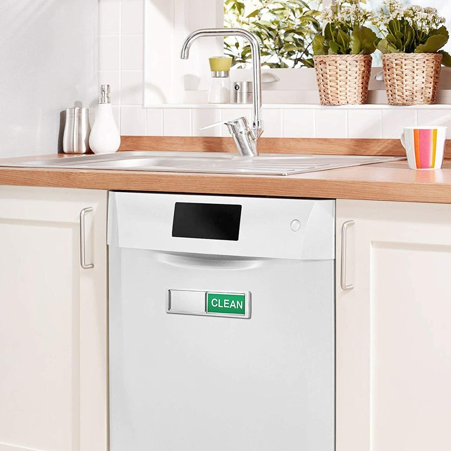Dishwasher Status Magnet Indicator Clean Dirty Sign for Running Wash