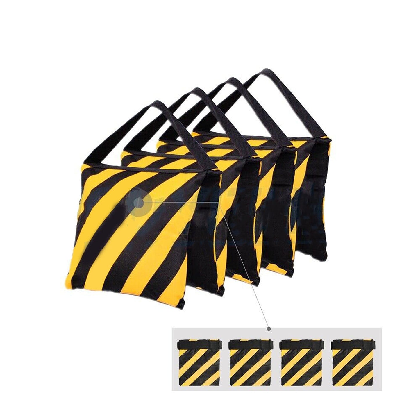 4pcs Photography Weight Bags for Light Stand Stability Sand Ballast