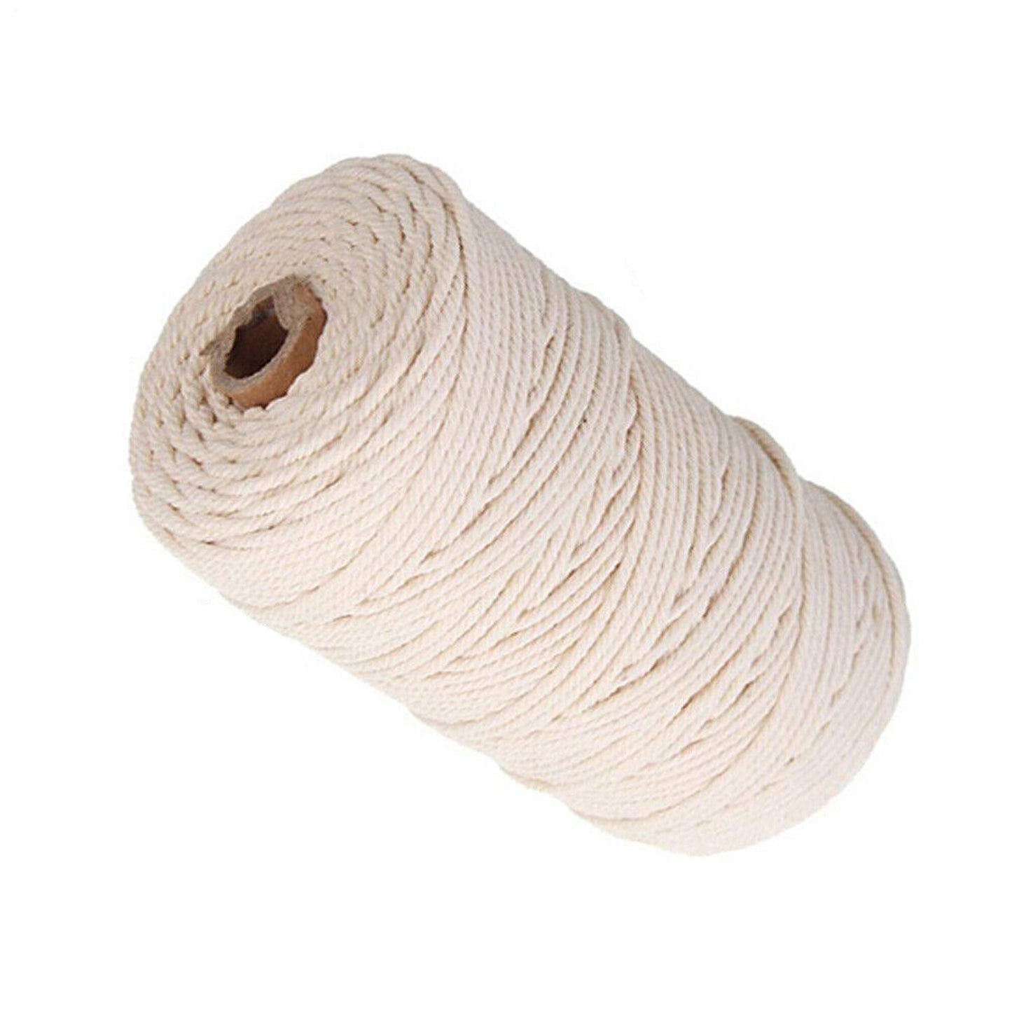 Beige Craft Macrame Twisted Cotton Artisan Rope Weaving Wire