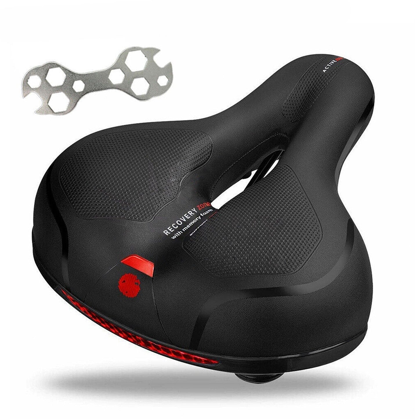 Extra Wide Gel Saddle Bicycle Soft Pad Sporty Seat