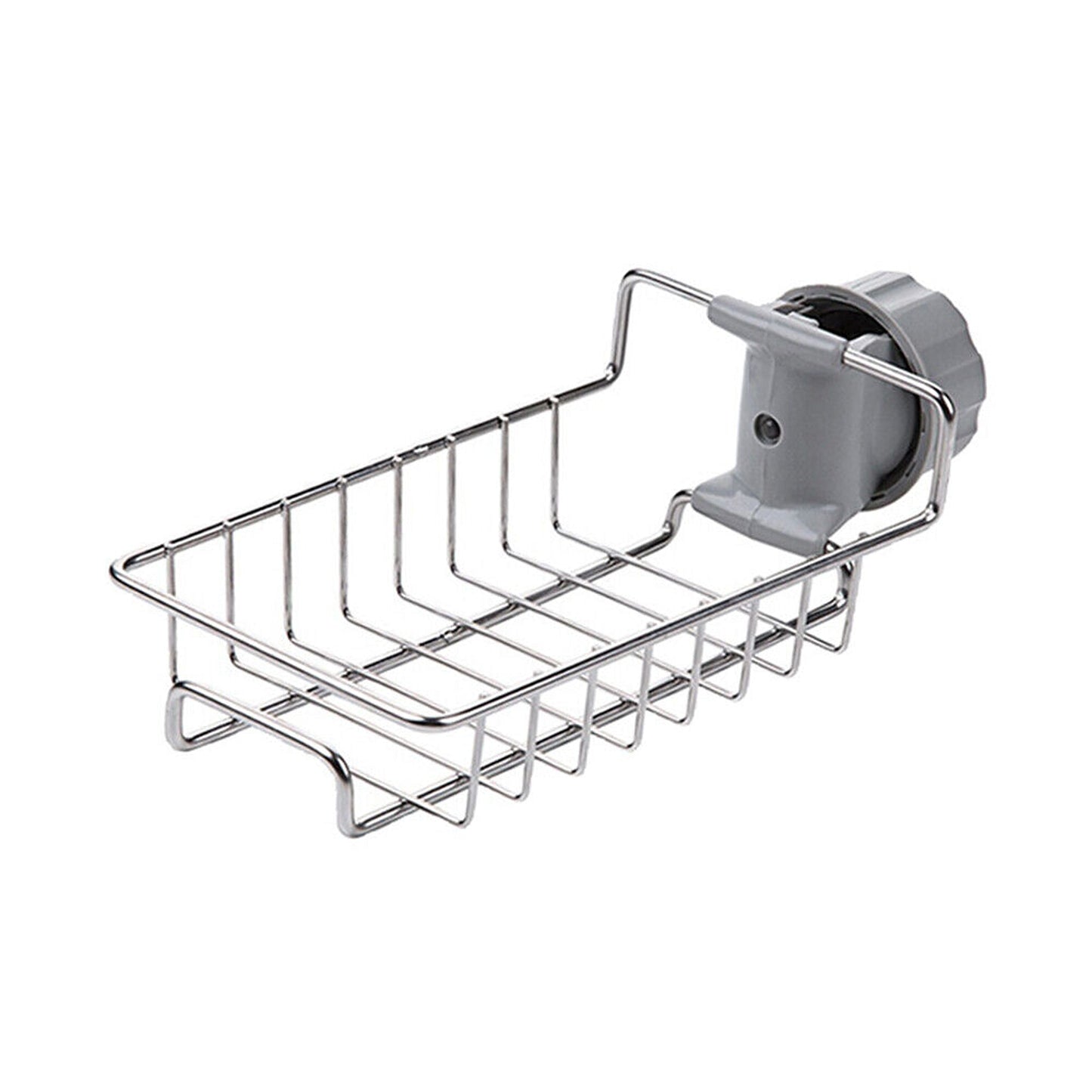 Sponge Holder for Kitchen Sink Faucet Shelf with Cloth Rack Organizer