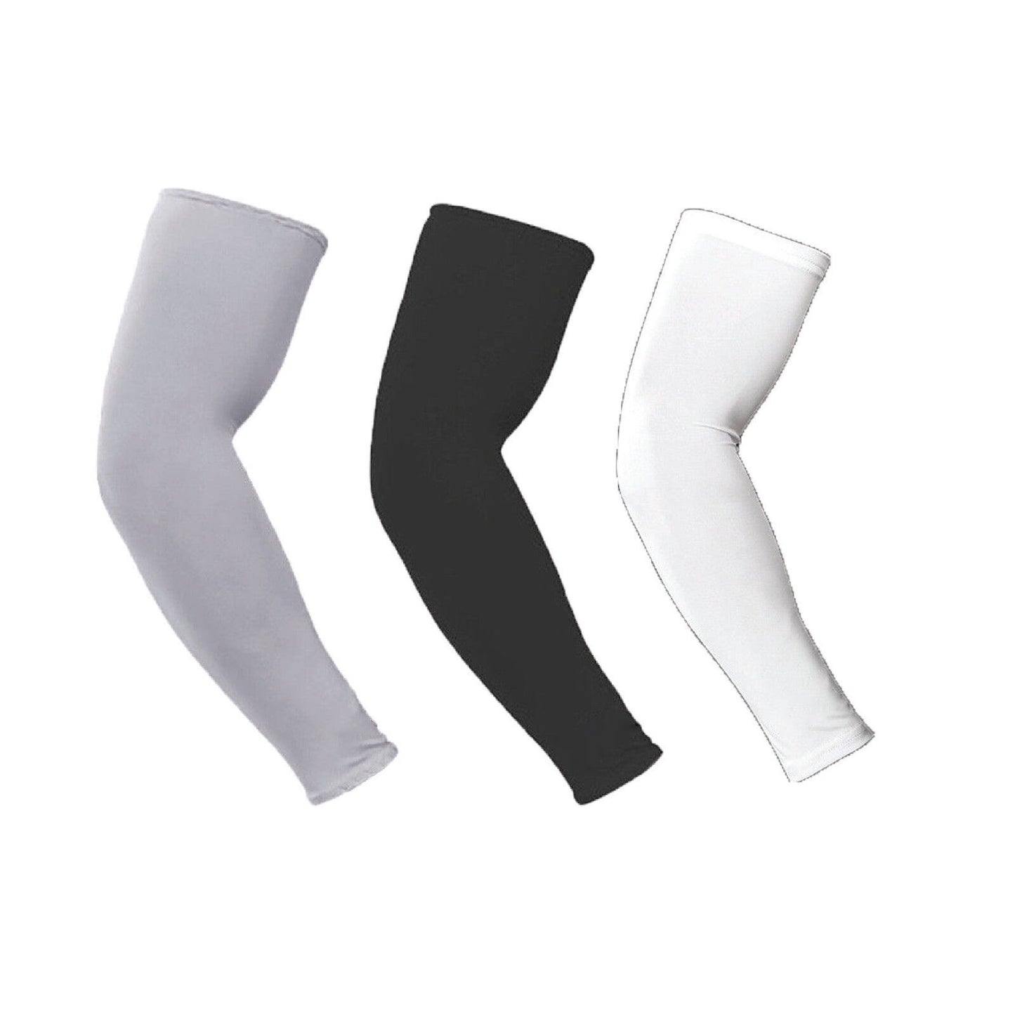 3 Pairs Sport Compression Arm Sleeves for Cooling and Protection
