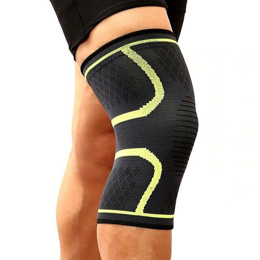 Green Knee Support Pads for Running and Cycling Nylon Sport Sleeve