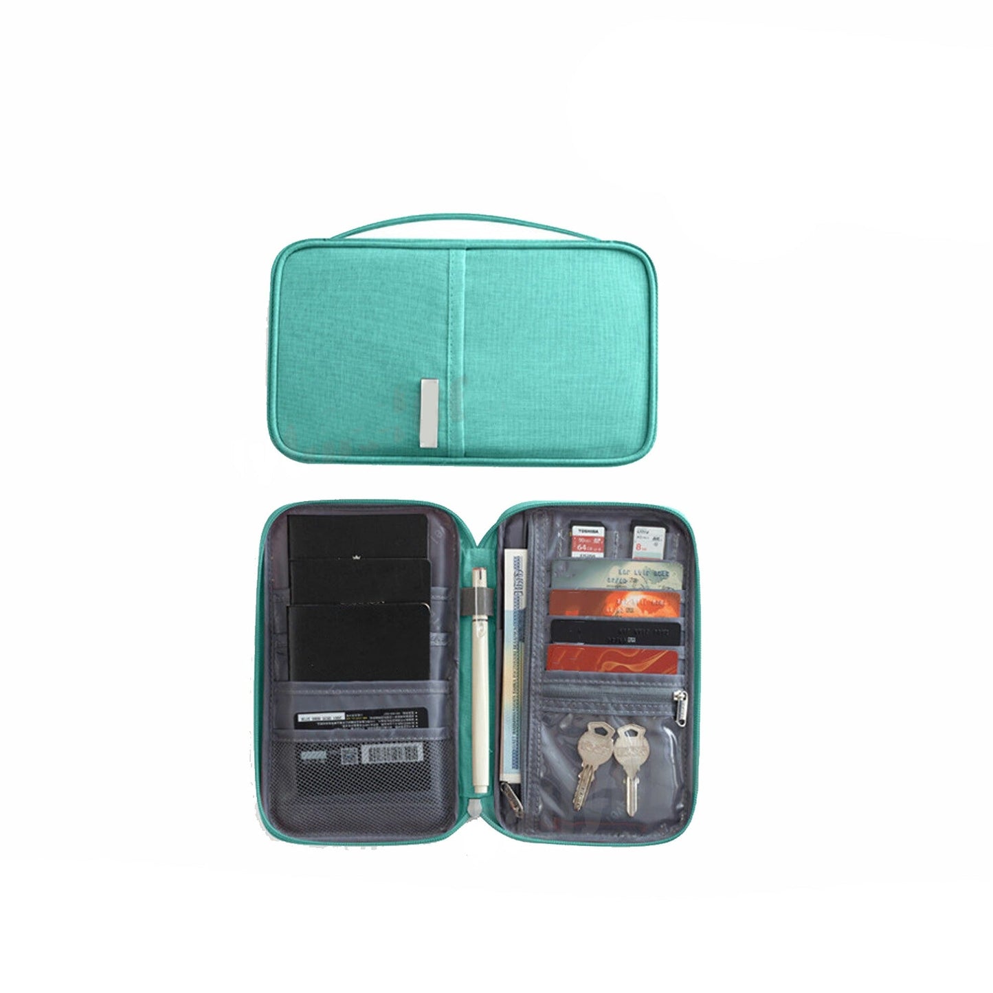 Travel Family Passport Wallet RFID Blocking Waterproof Document Organizer