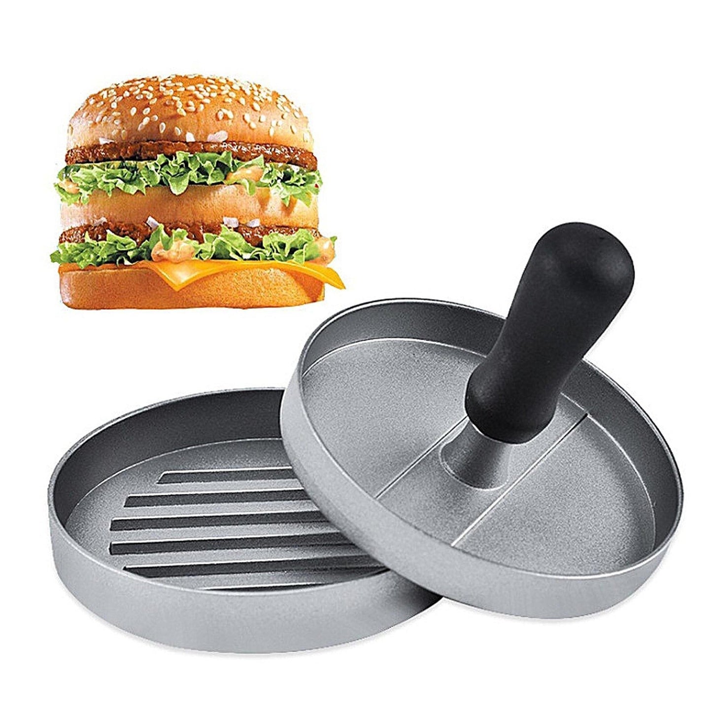 Non-Stick Hamburger Patty Maker Press for Beef Meat Cooking