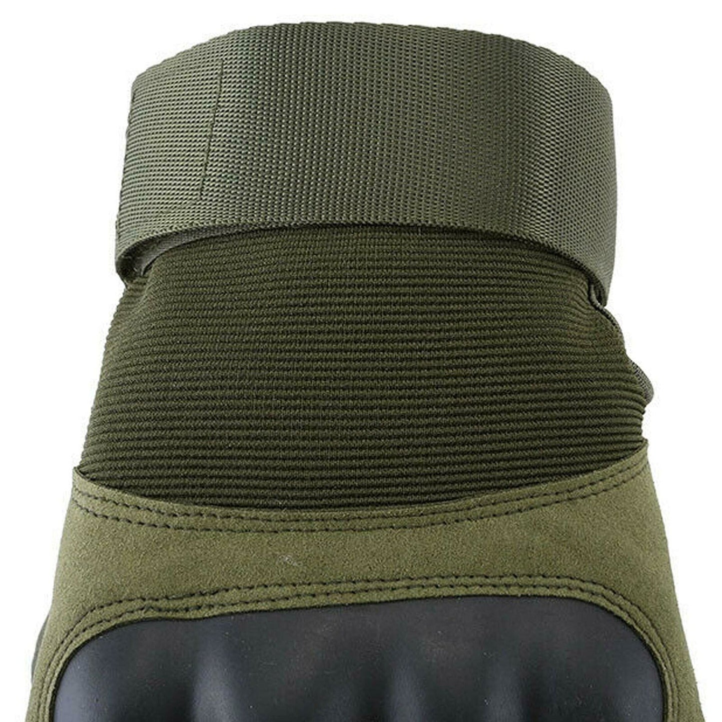 Army Green Tactical Fingerless Gloves Motorcycle Combat Sport Leather