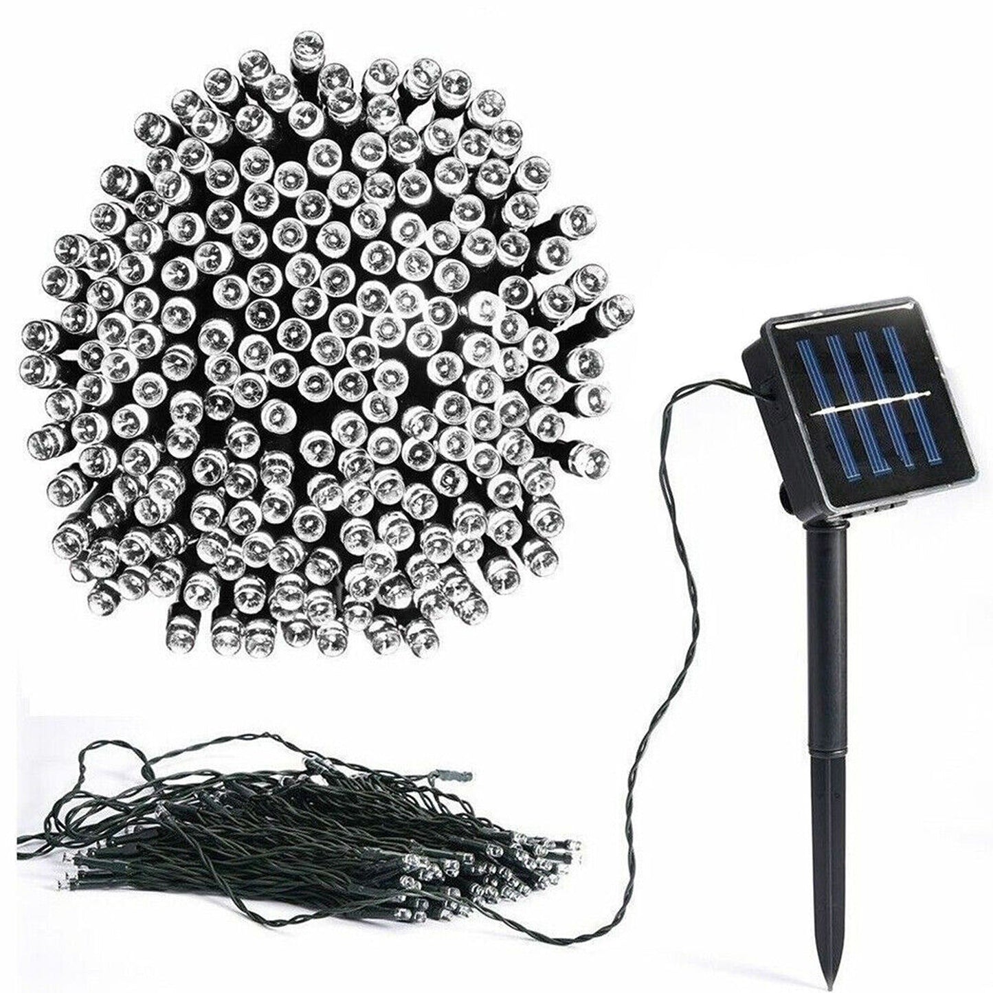 Waterproof Outdoor Solar Fairy String Lights 100 to 500 LEDs 8 Modes