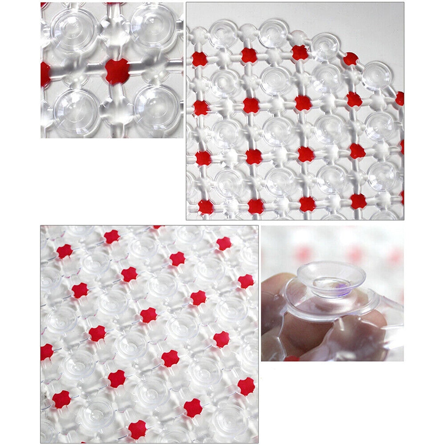 Rubber Suction Non-Slip Bath Mat for Bathtub and Shower 68 x 35cm