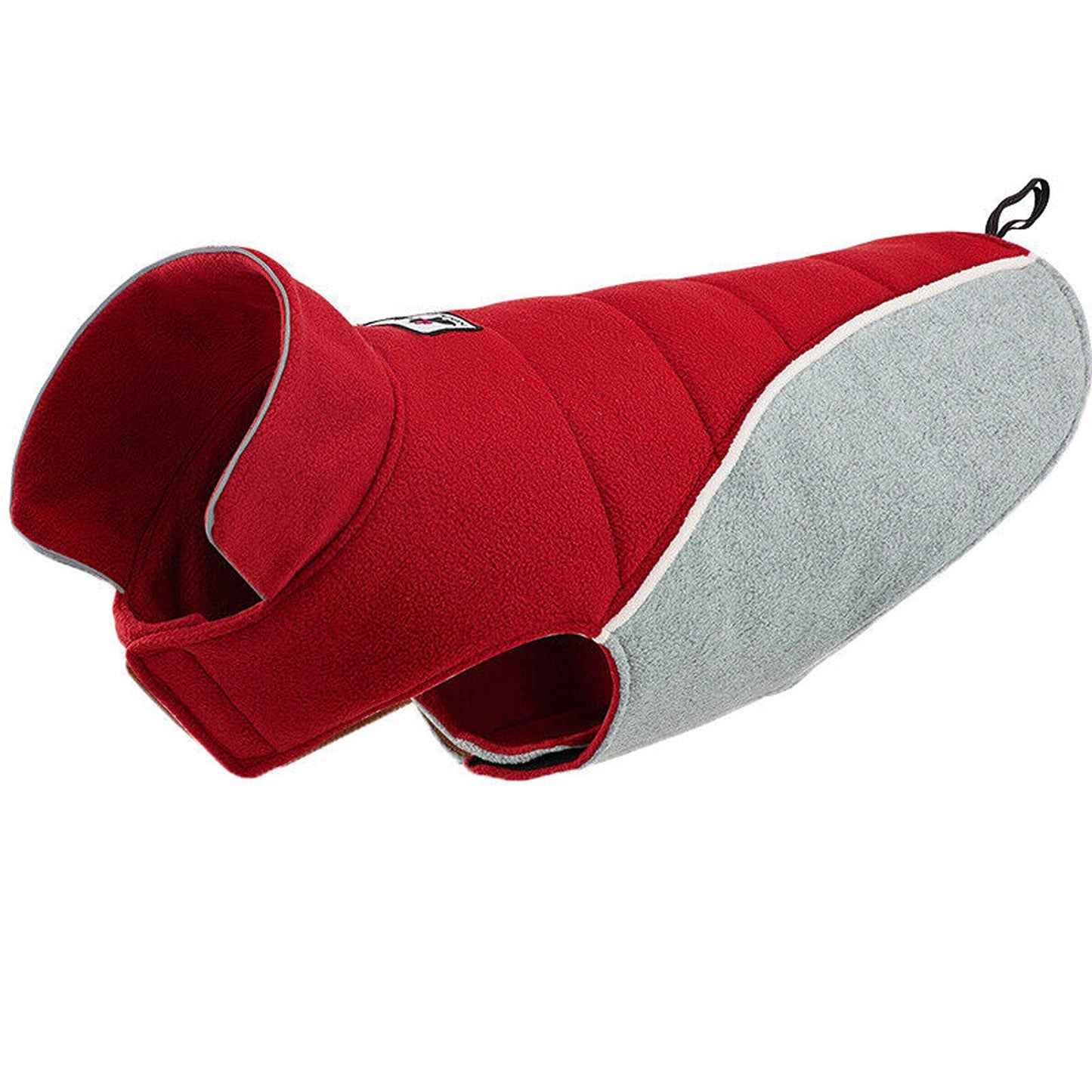 Red Fleece Pet Jacket Double-Sided Winter Dog Vest