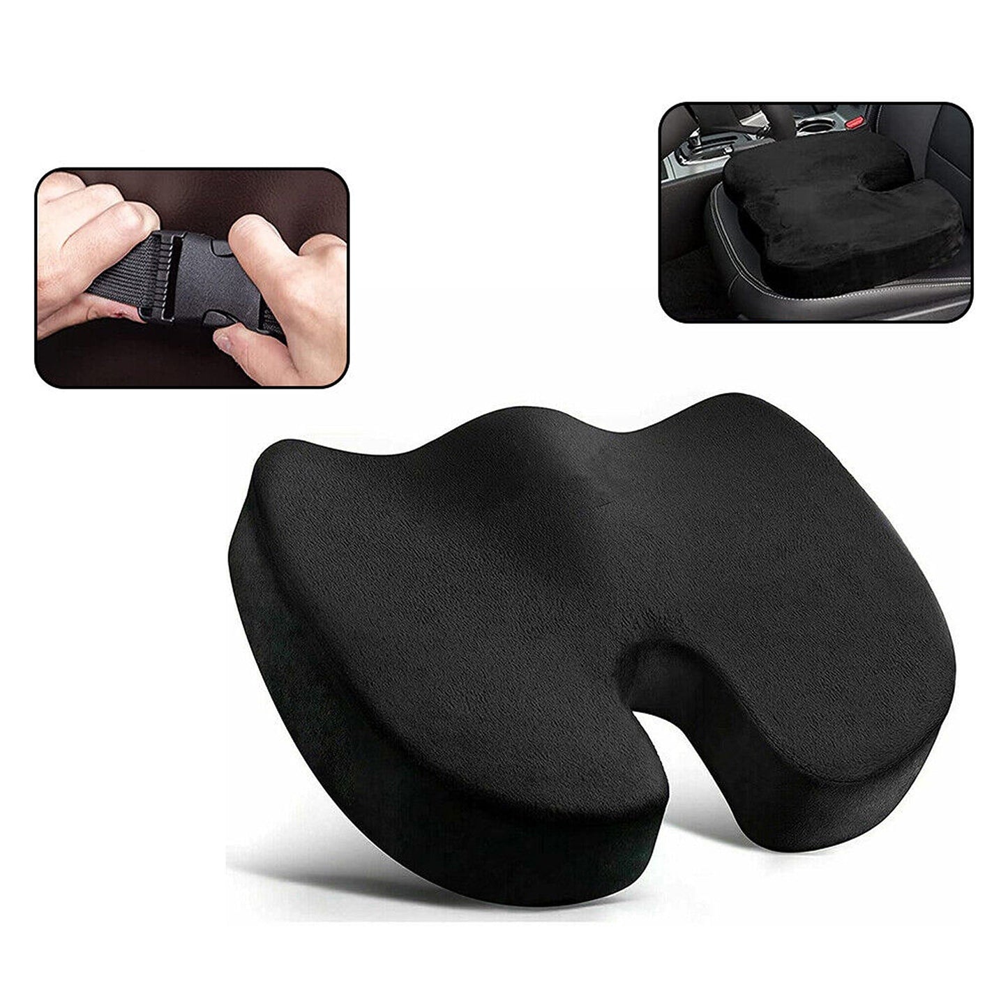 Orthopedic Lumbar Support Memory Foam Seat Cushion for Back Pain