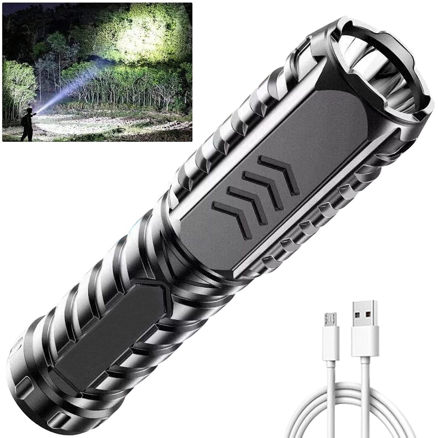Multifunctional Camping Flashlight Rechargeable Outdoor Flashlight Tool