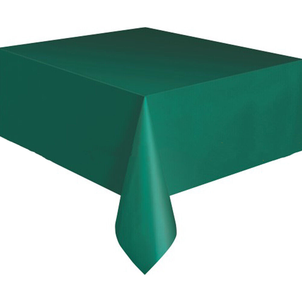Colorful Plastic Tablecloth for Parties Rectangle Birthday Cover