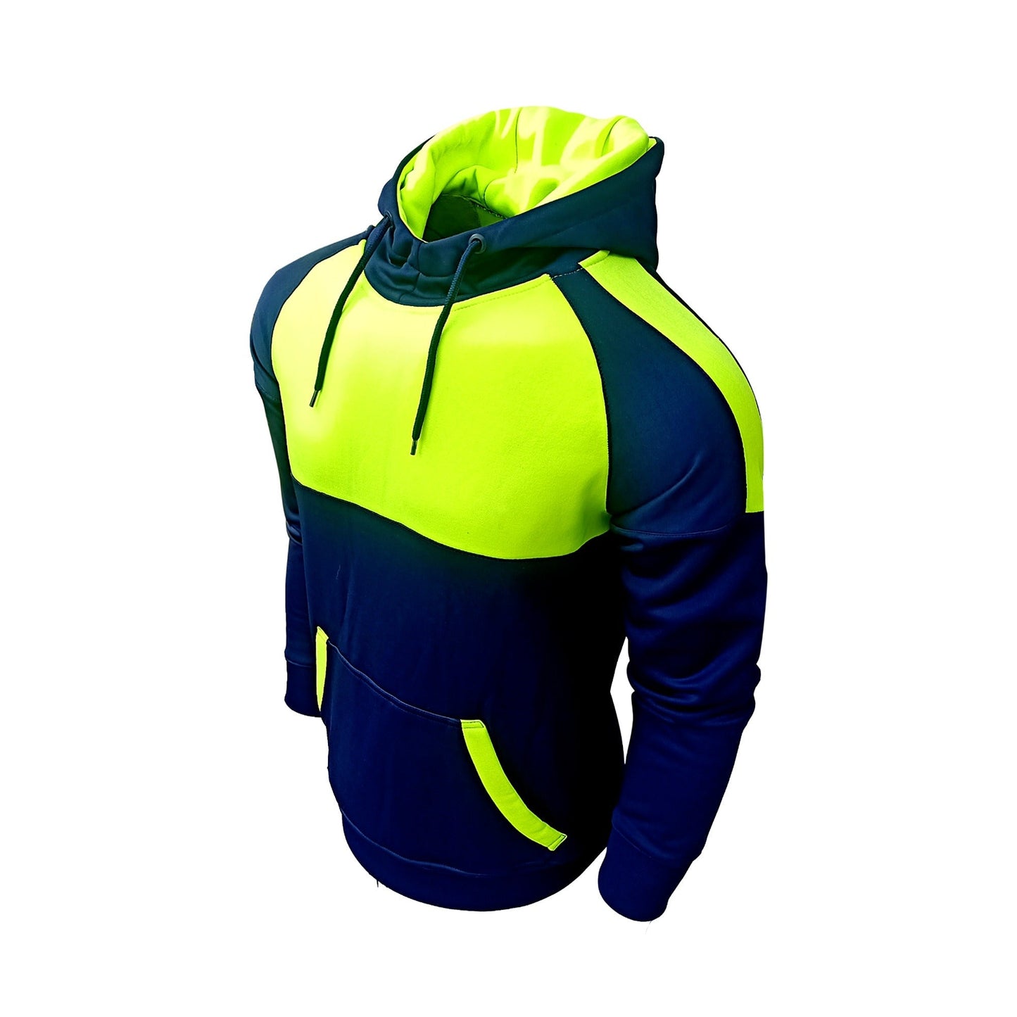 Green Reflective Sports Workwear Men Hoodie Jacket