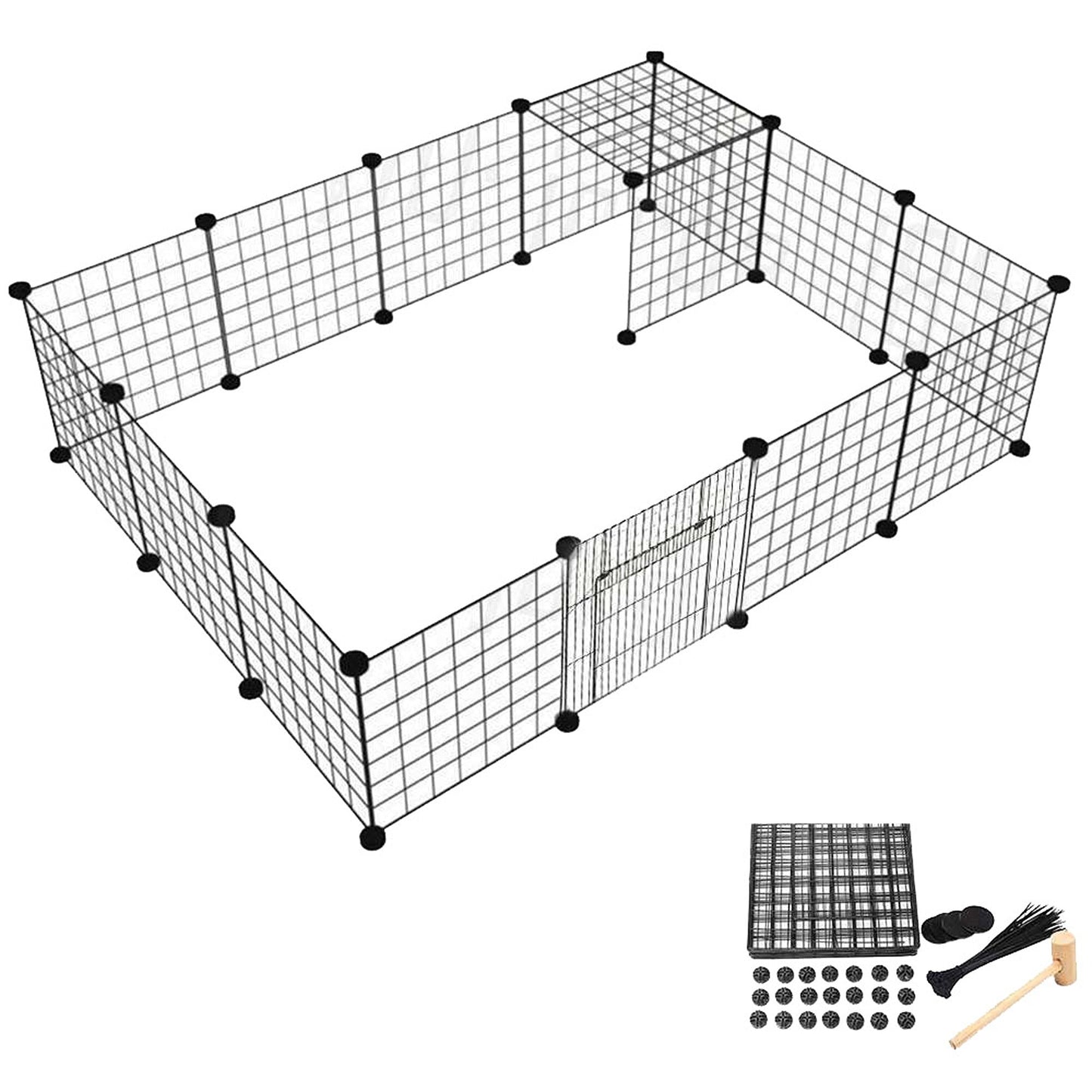 Pet Playpen Portable Exercise Cage for Dogs Cats and Rabbits
