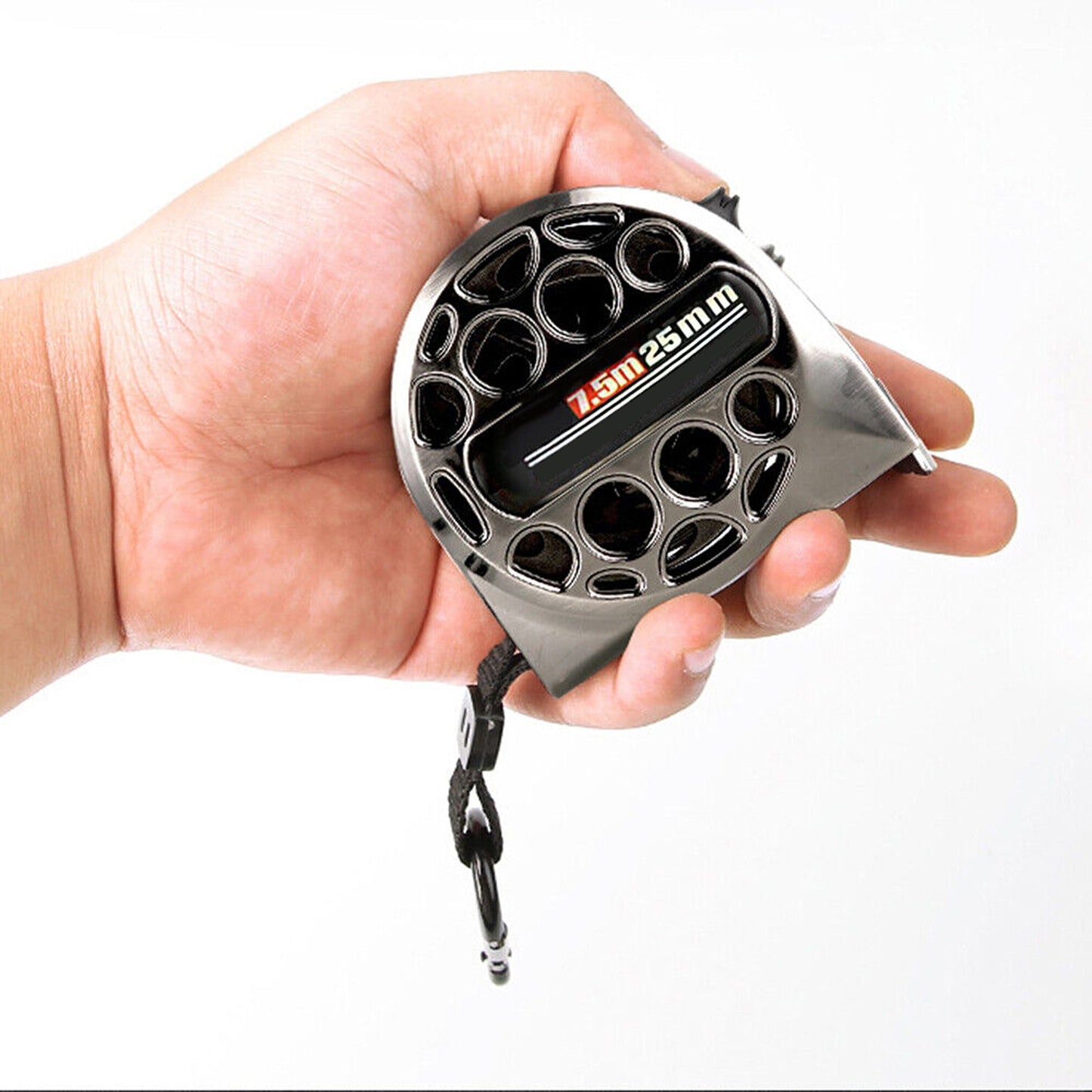 Retractable Measuring Tape with Metric Ruler Easy Lock and Release