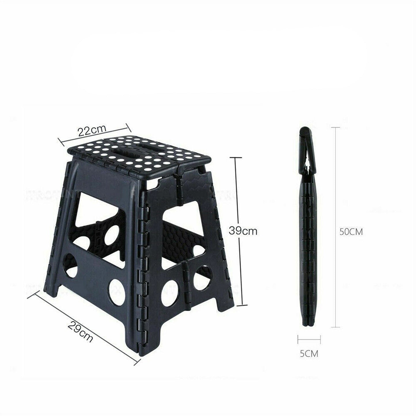 Portable Folding Plastic Step Stool Compact Chair for Outdoor