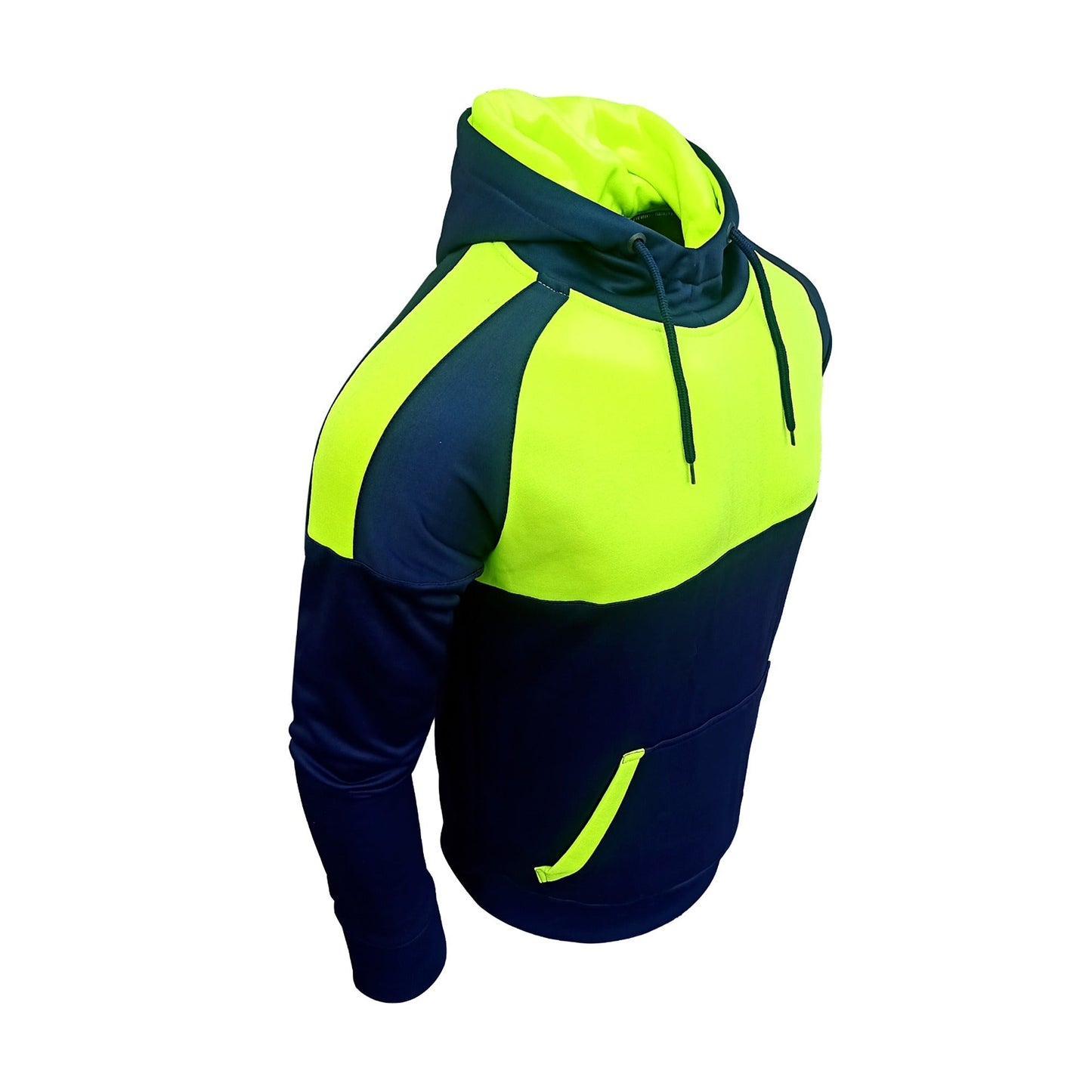 Green Reflective Sports Workwear Men Hoodie Jacket