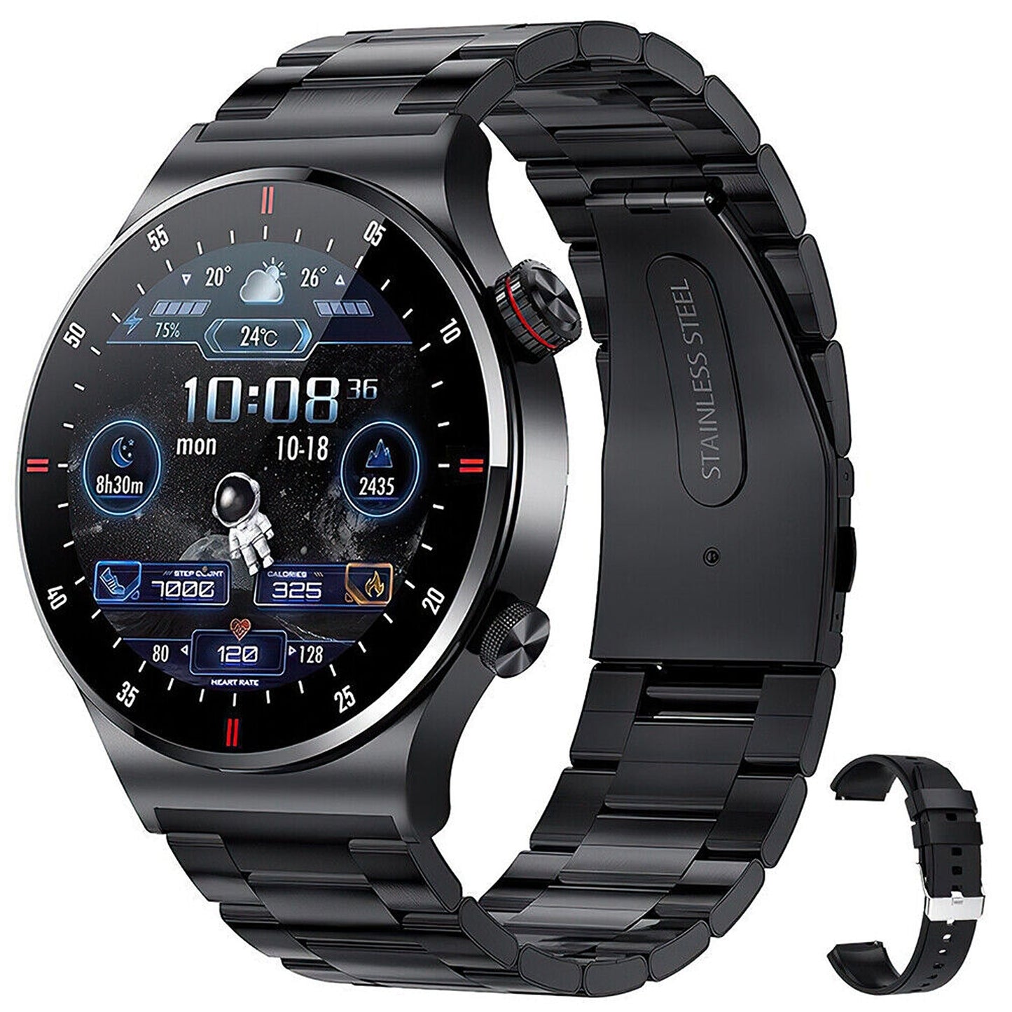 Full Touch Screen Smart Watch with Bluetooth Call Function for Men