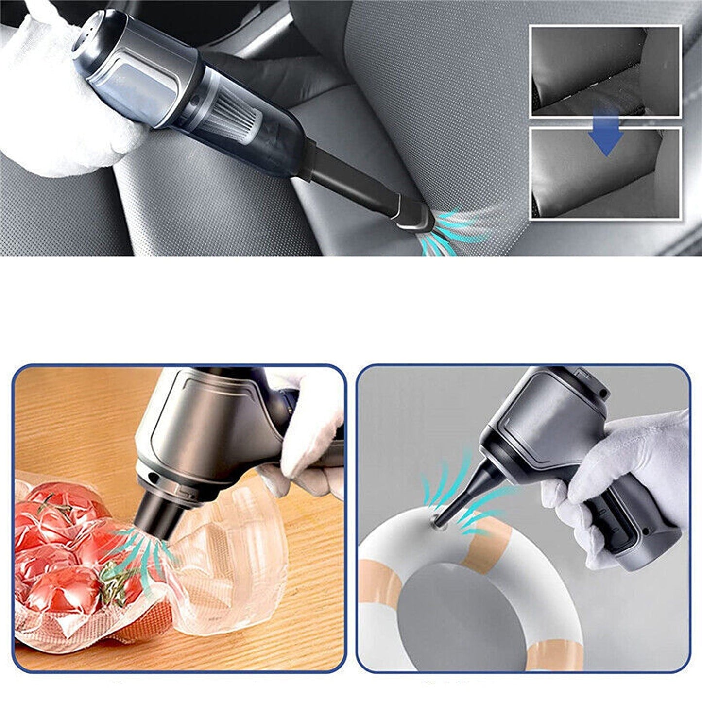 Cordless Handheld Vacuum for Home and Car Mini Air Duster