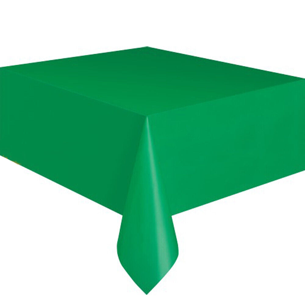 Colorful Plastic Tablecloth for Parties Rectangle Birthday Cover